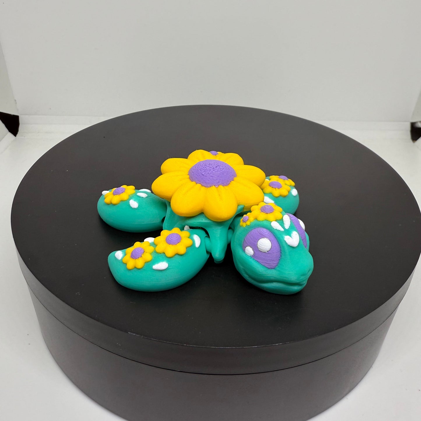 3D Schildkröte "Yellow Flower "
