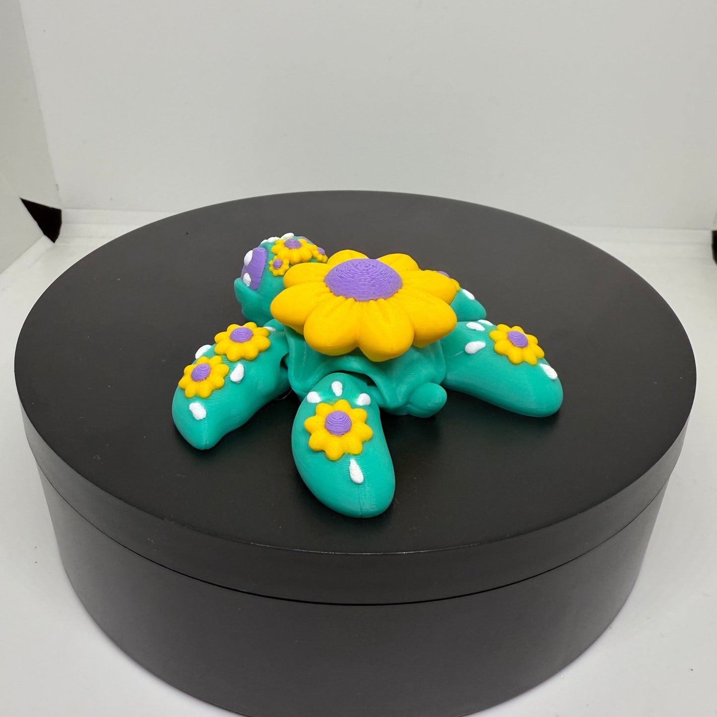 3D Schildkröte "Yellow Flower "