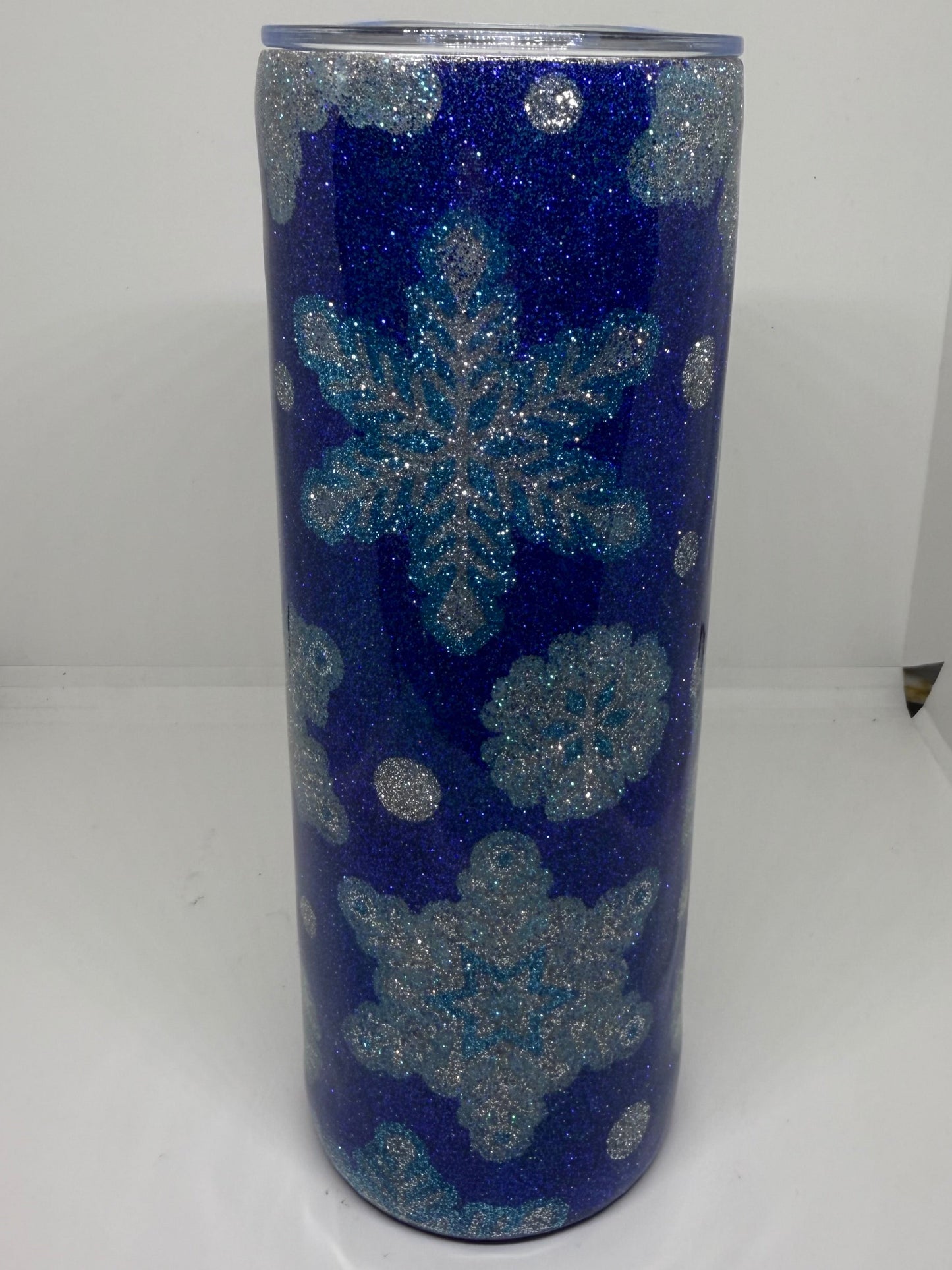 Glitzer Tumbler " Snowflake " Thermobecher 600ml