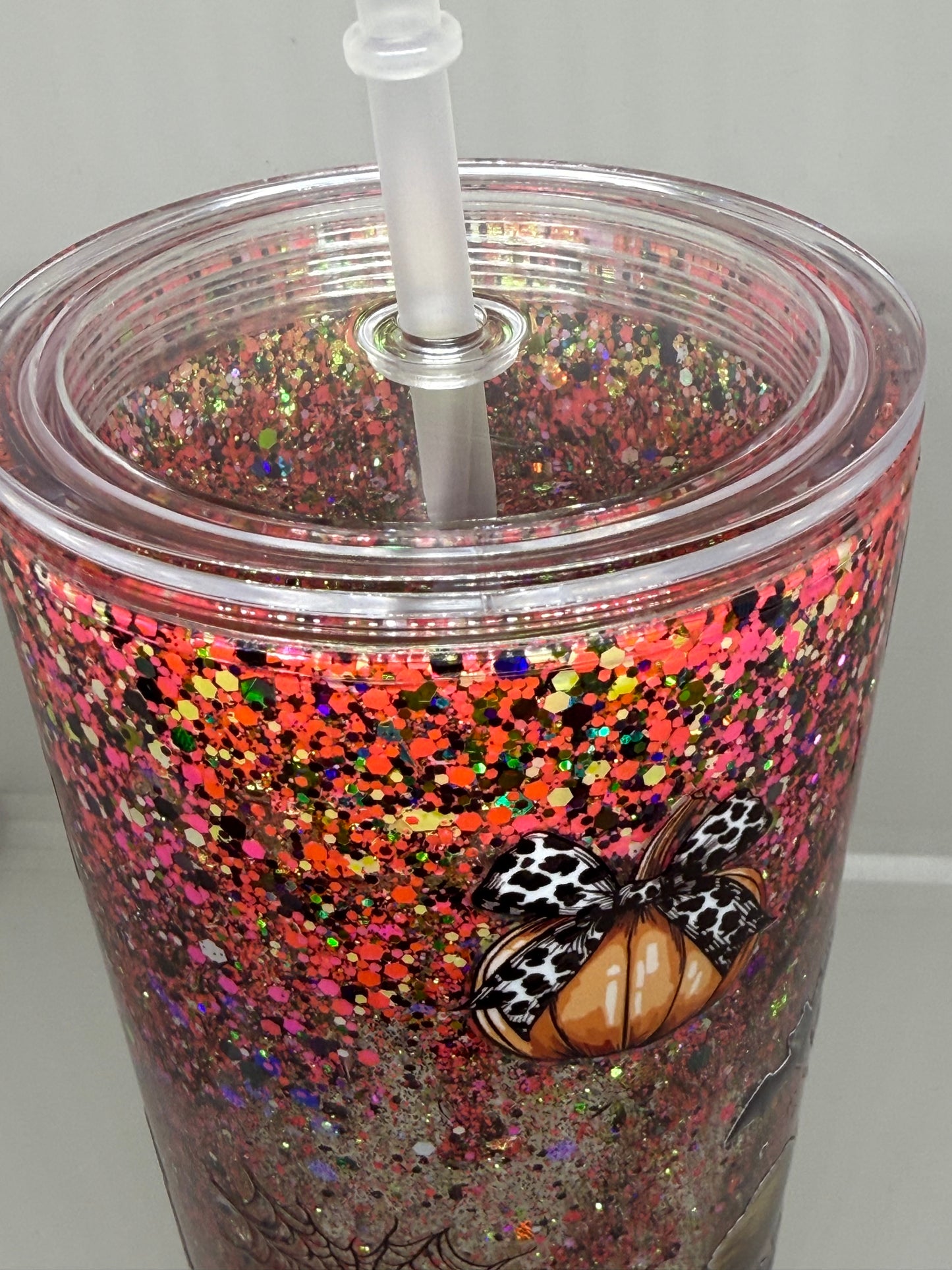 Snowglobe Tumbler " Glitter Halloween " 700ml