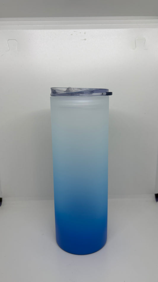 Glasbecher mit Wunschmotiv