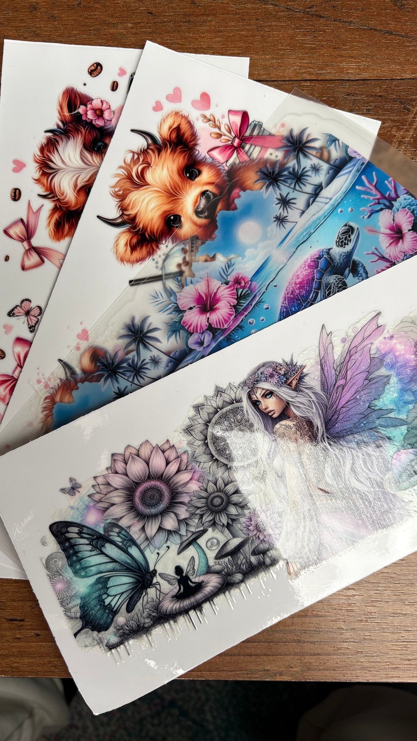 Glitzerbecher mit Wunschmotiv