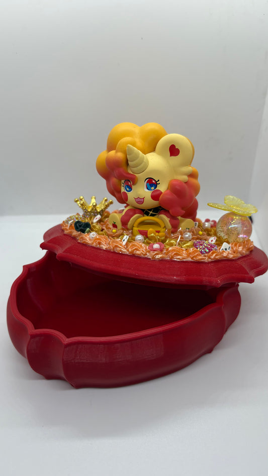 Schmuckdose CreamGlue mit Kawaii Figur Gr.M