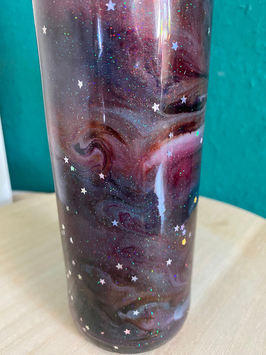 Glitzer Tumbler  " Galaxy " Thermobecher