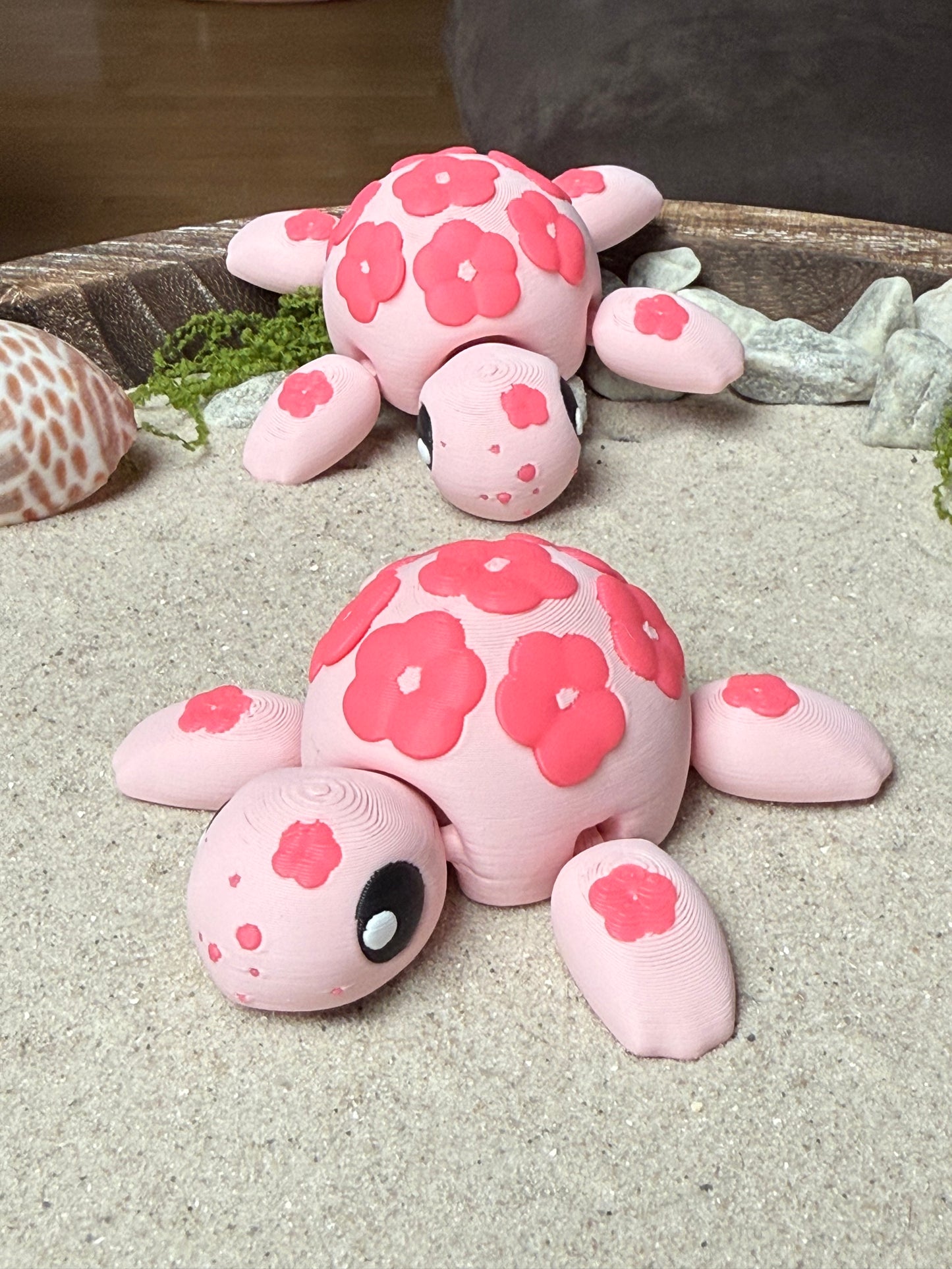 3D Schildkröte " Flower "