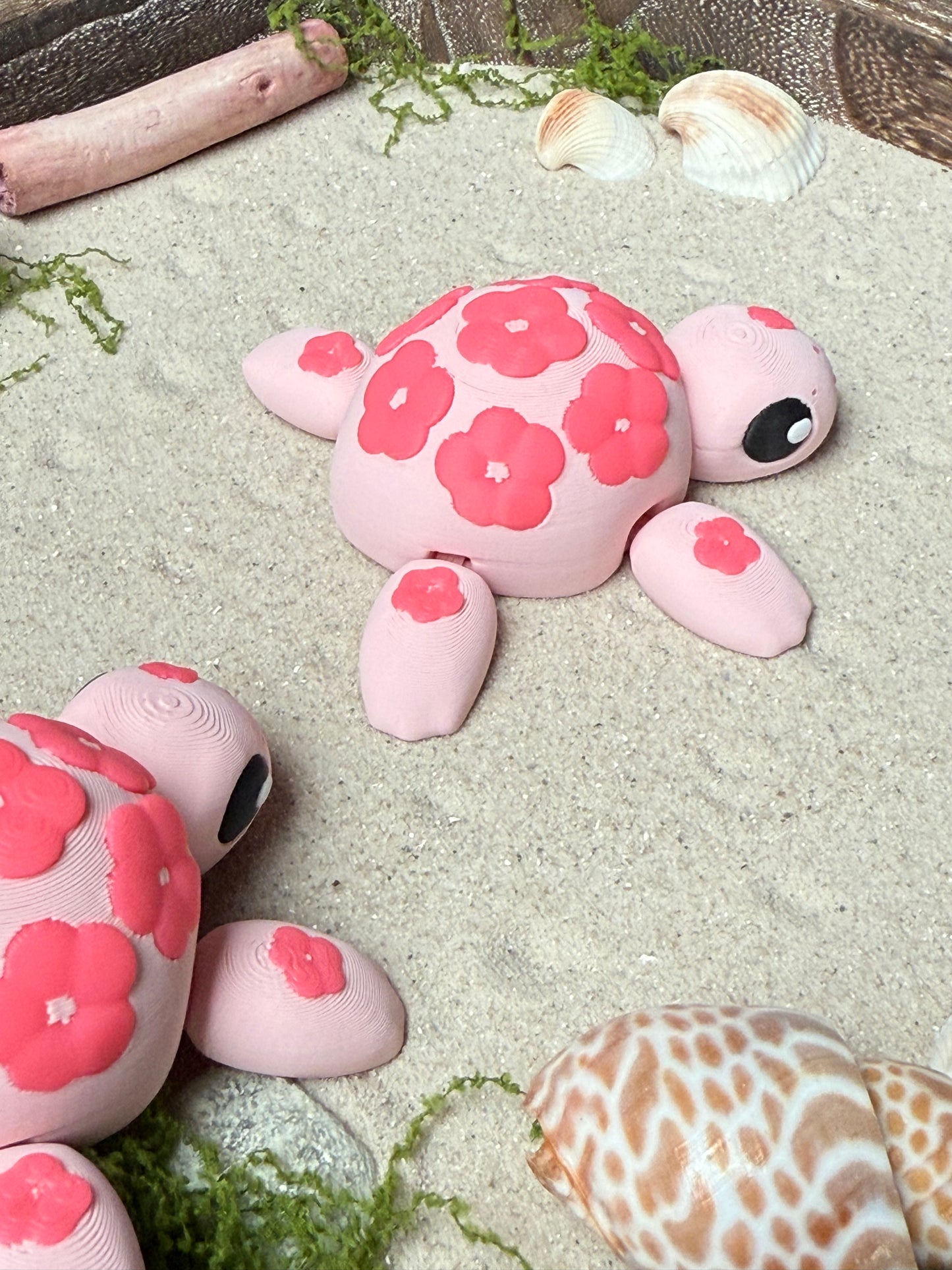 3D Schildkröte " Flower "