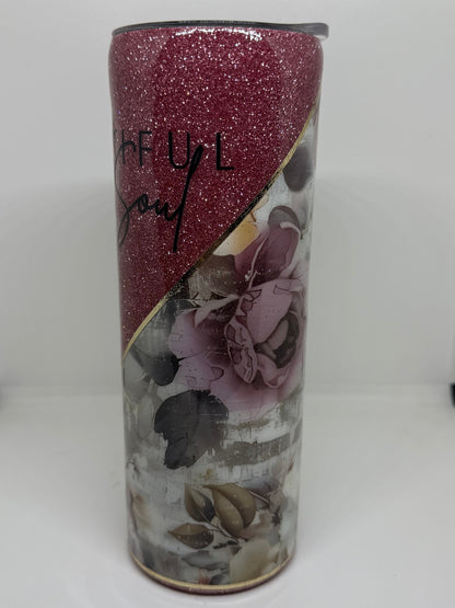 Glitzer Tumbler  " Beautiful " Thermobecher 600ml
