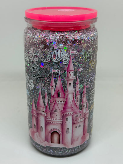 Snowglobe Tumbler " Märchenschloss "