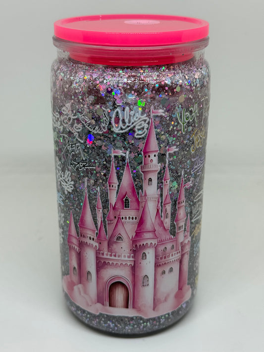 Snowglobe Tumbler " Märchenschloss "