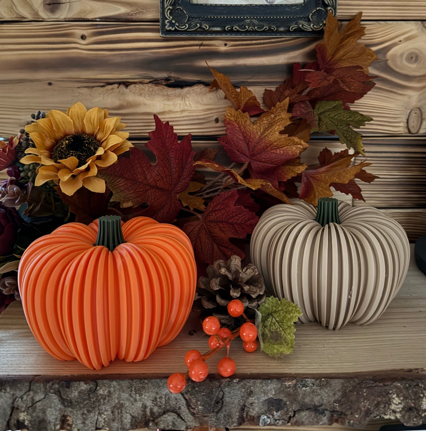 Deko Kürbis mit Licht