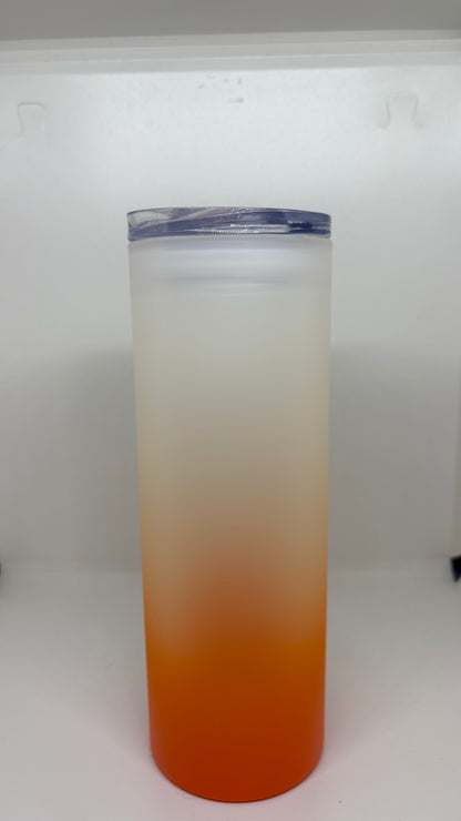 Glasbecher mit Wunschmotiv