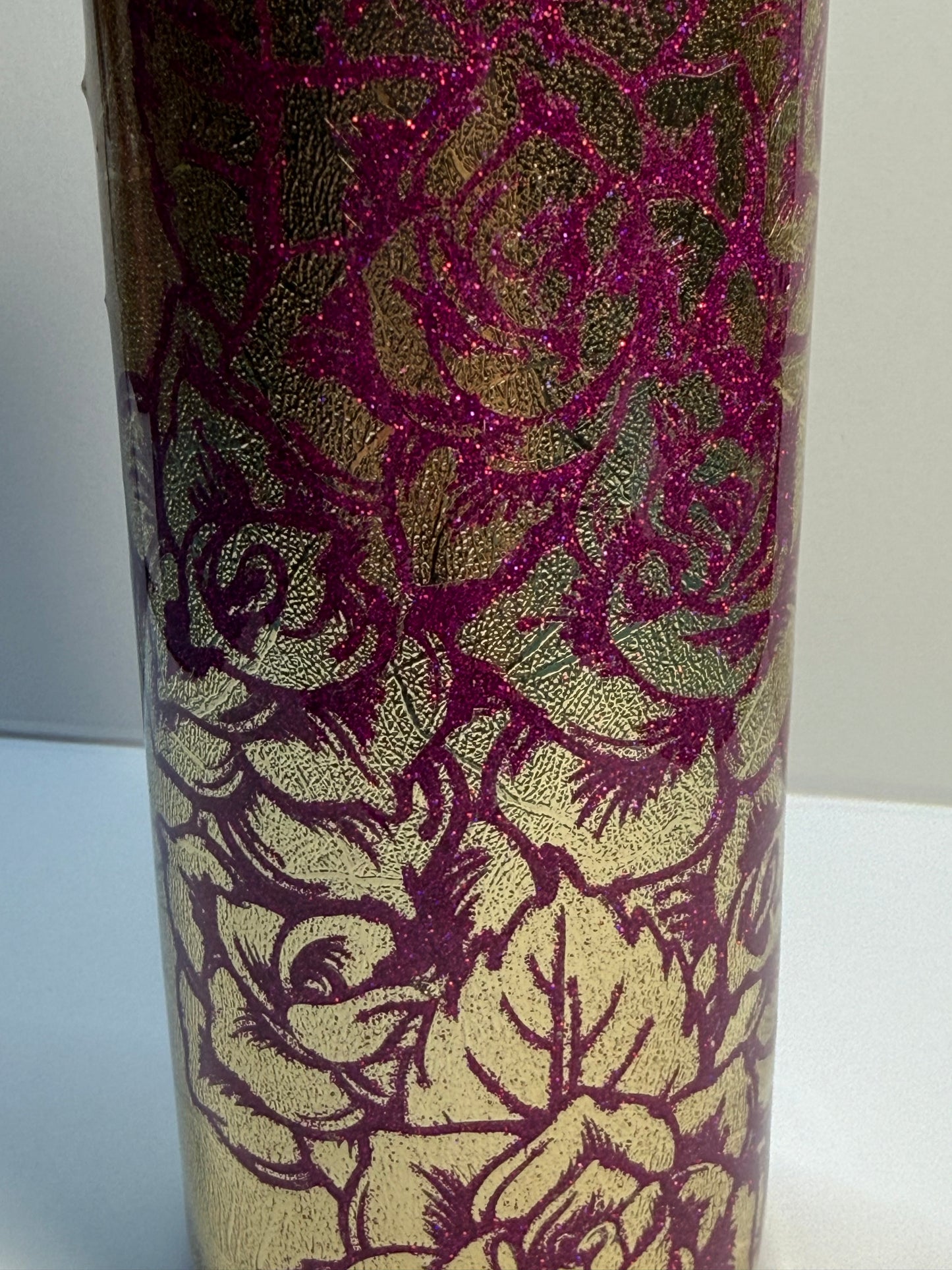 Glitzer Tumbler  " Rose " Thermobecher 600ml