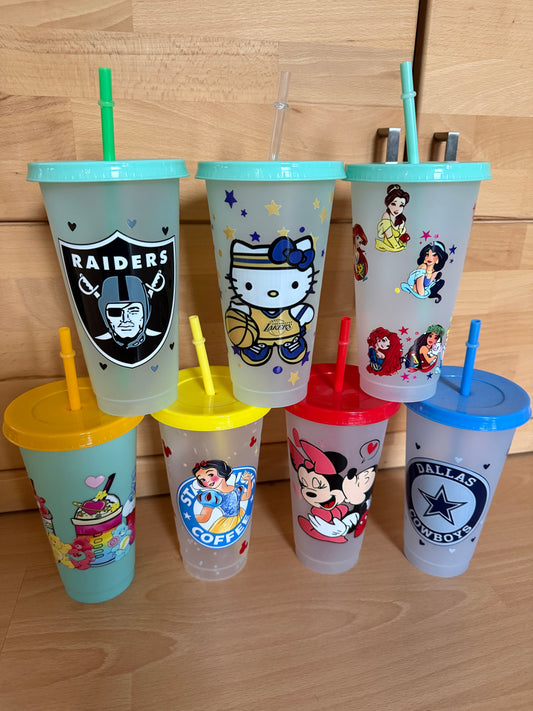 Trinkbecher Kunststoff Verschiedene Motive